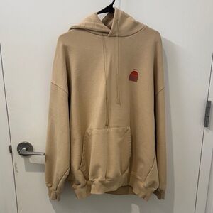 Tan Hoodie with Front Pocket